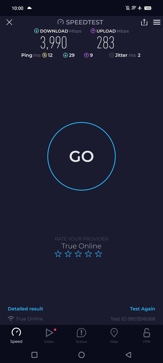 TelecomLover's tweet photo. Wi-Fi 7 from vivo X100 Pro
FTTx 4000/1600Mbps
Is this the fastest on mobile?
#wifi7 #Speedtest #Dimensity9300 #vivox100pro #X100Pro #TelecomLover https://t.co/PMUoc7xir1