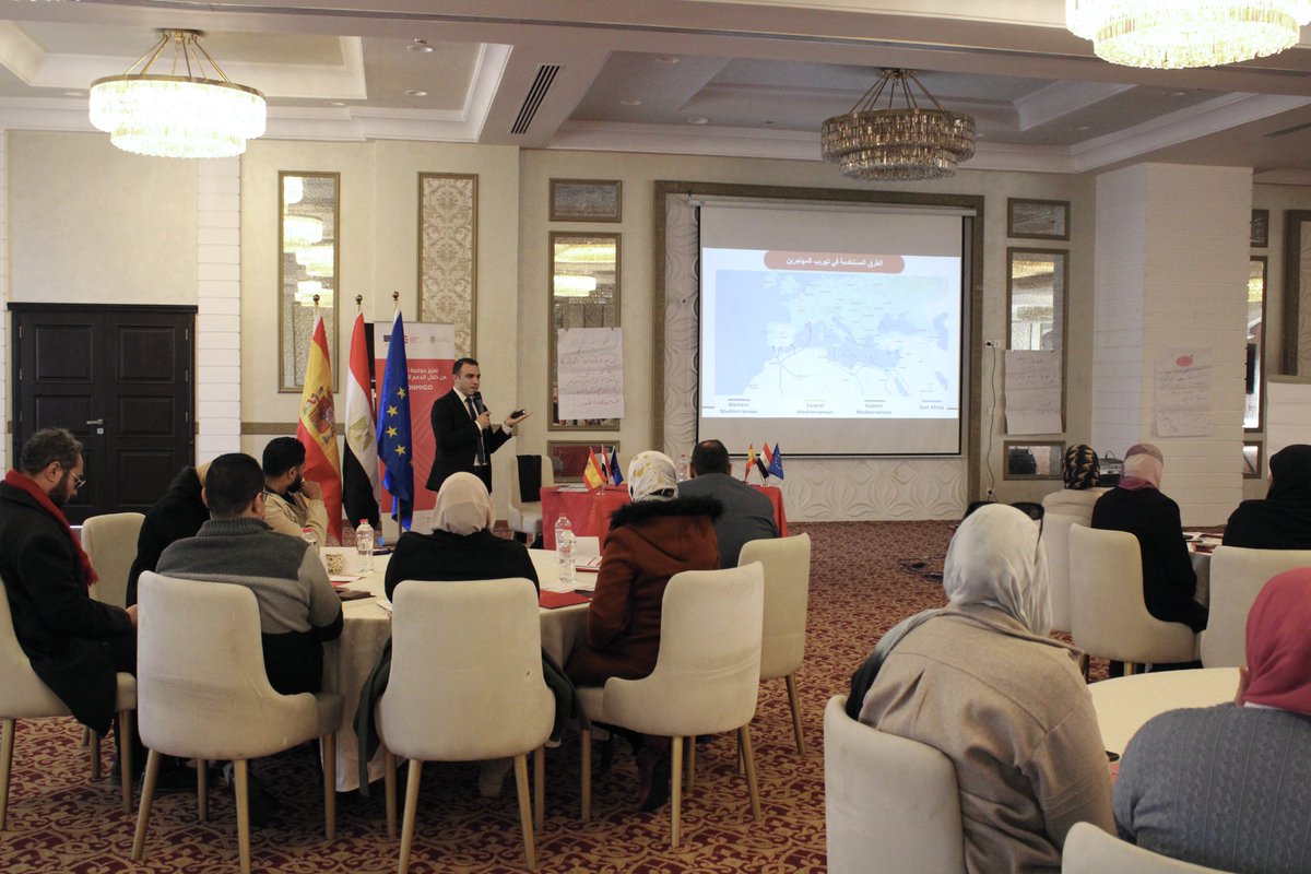 conmigoeg's tweet photo. 👏Last Thursday concluded the 3-day interactive #workshop in #Ismailia #Egypt with @nchregypt  @NCCPIMandTIP @NCCMEgypt 
📌It tackled methods of strengthening the capacity of researchers and hotlines and complaints’ staff combating #IrregularMigration
@CooperacionESP
@EUinEgypt https://t.co/nNeQS2PNPA