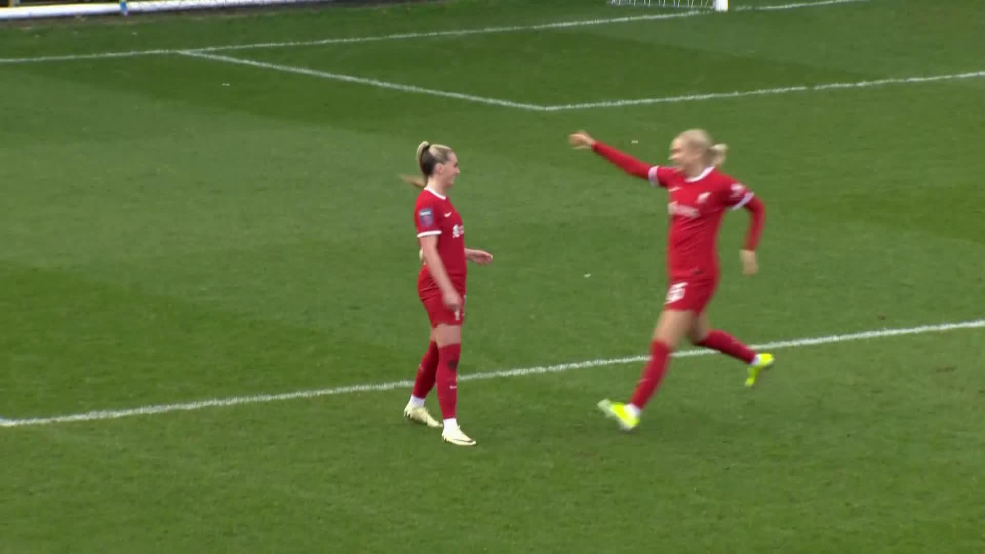From front to back in a flash ⚡️Melissa Lawley with a fantastic finish for @LiverpoolFCW 🔴#AdobeWomensFACup