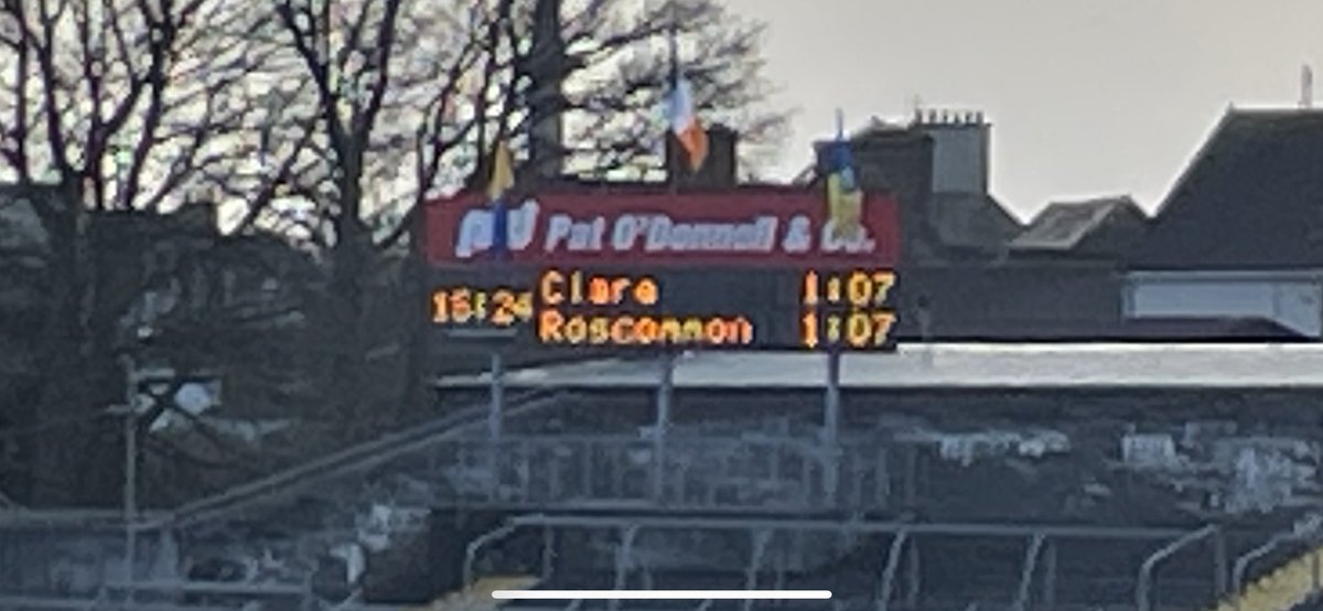 All over ! Drawn game @ClareFM @Clarelgfa @RoscommonLGFA