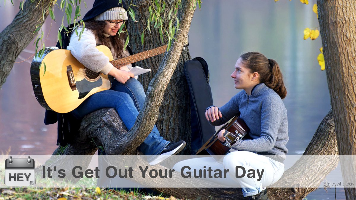 It's Get Out Your Guitar Day! 
#GetOutYourGuitarDay #NationalGetOutYourGuitarDay #PlayGuitar