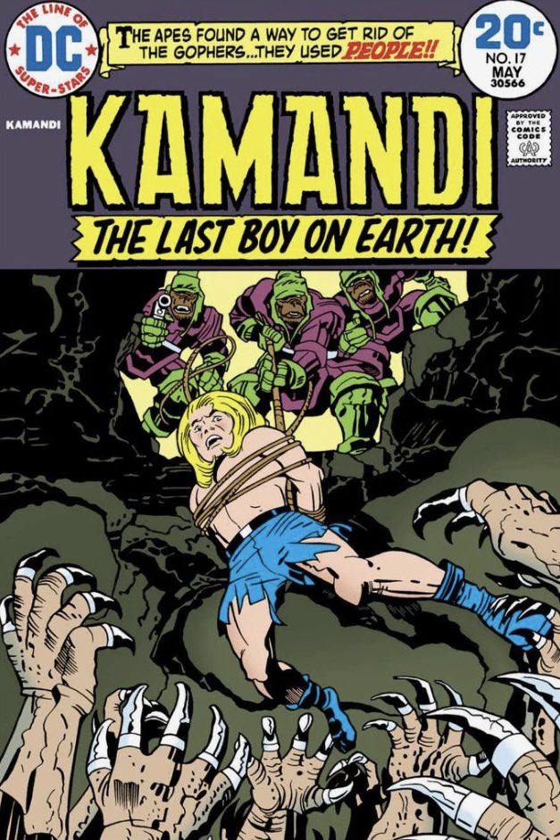 It’s Super Bowl Sunday!

And with that obvious statement let’s take you to Uncle Gary’s Old School Cover of the week!

Kamandi The Last Boy On Earth #17 from 1974. Art by Jack Kirby.
Damn Gophers!

PS. Who’s winning tonight?