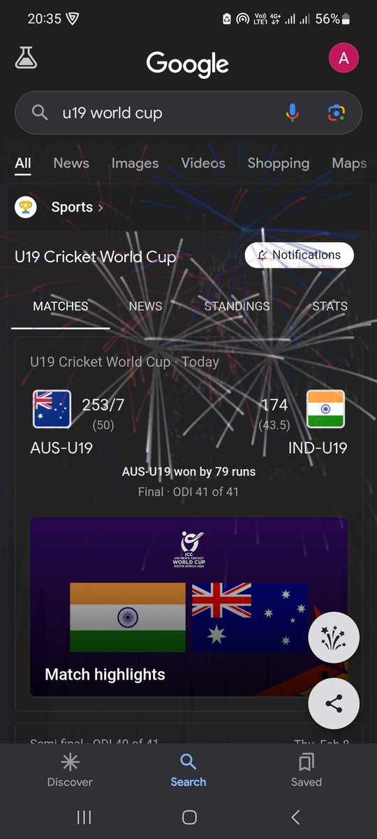 I WAS SUPPORTING INDIA FOR THE FIRST TIME AND THEY LOST THE FINAL. YEH KYA HOGAYA, PADOSIYO 🇮🇳💔
#AUSvsWI #U19WorldCupFinal #ausvsind