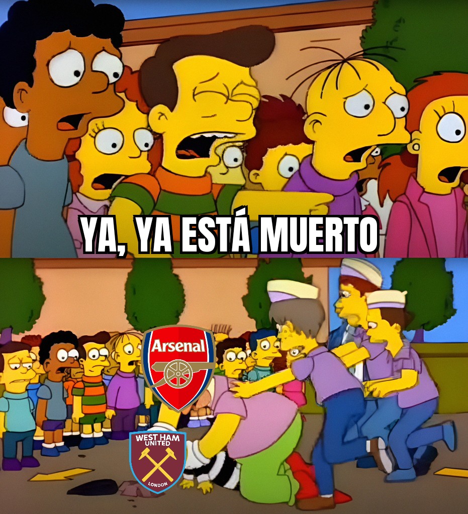 El Arsenal no tuvo pueda del West Ham. #PremierLeague