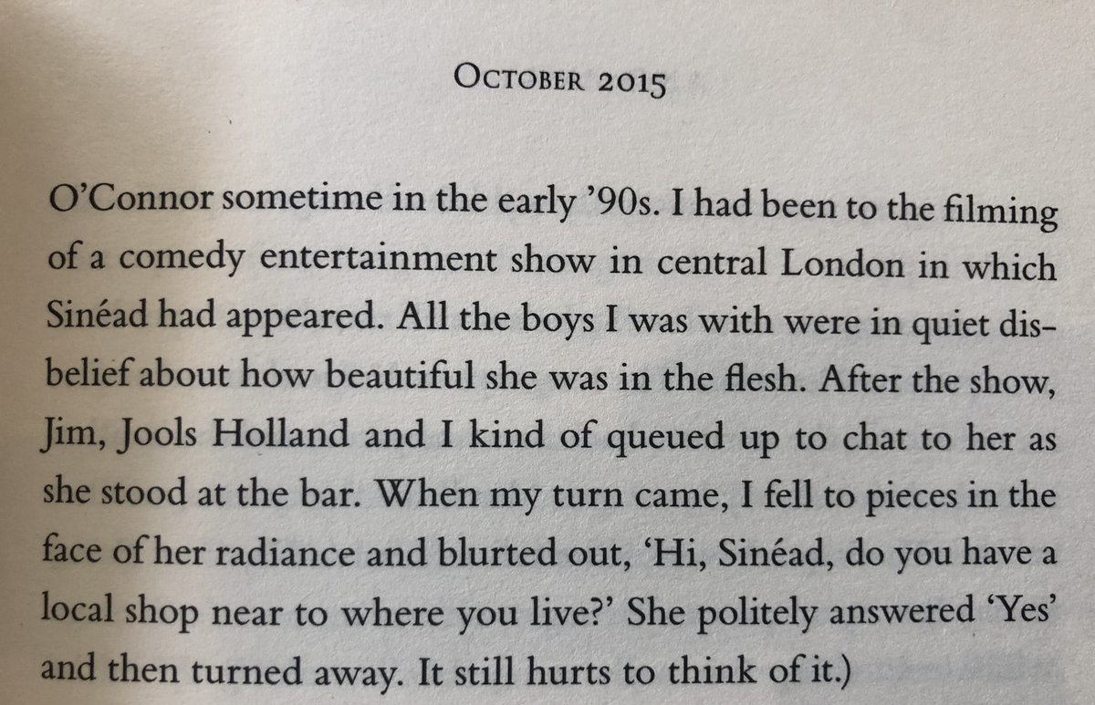 Absolutely love this anecdote from Bob Mortimer’s autobiography about him meeting Sinéad O’Connor.