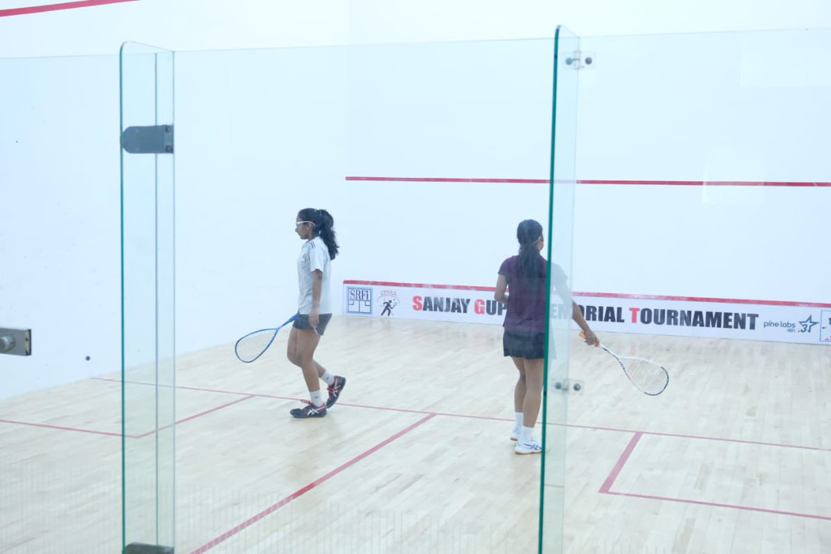 Action from Semifinals Day at The 3rd Sanjay Gupta Memorial Tournament, Allahabad an SRFI 3 Star Junior , Senior & PSA Satellite Event happening at Amitabh Bachchan Sports Complex , (Mayohall ) @IndiaSports @Media_SAI @indiasquash #nextgensquash #indiasquash #squasholympics2028 .