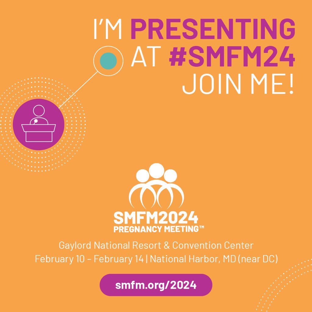 Thank you <a href="/MySMFM/">SMFM</a> for the opportunity to share our research! #SMFM24