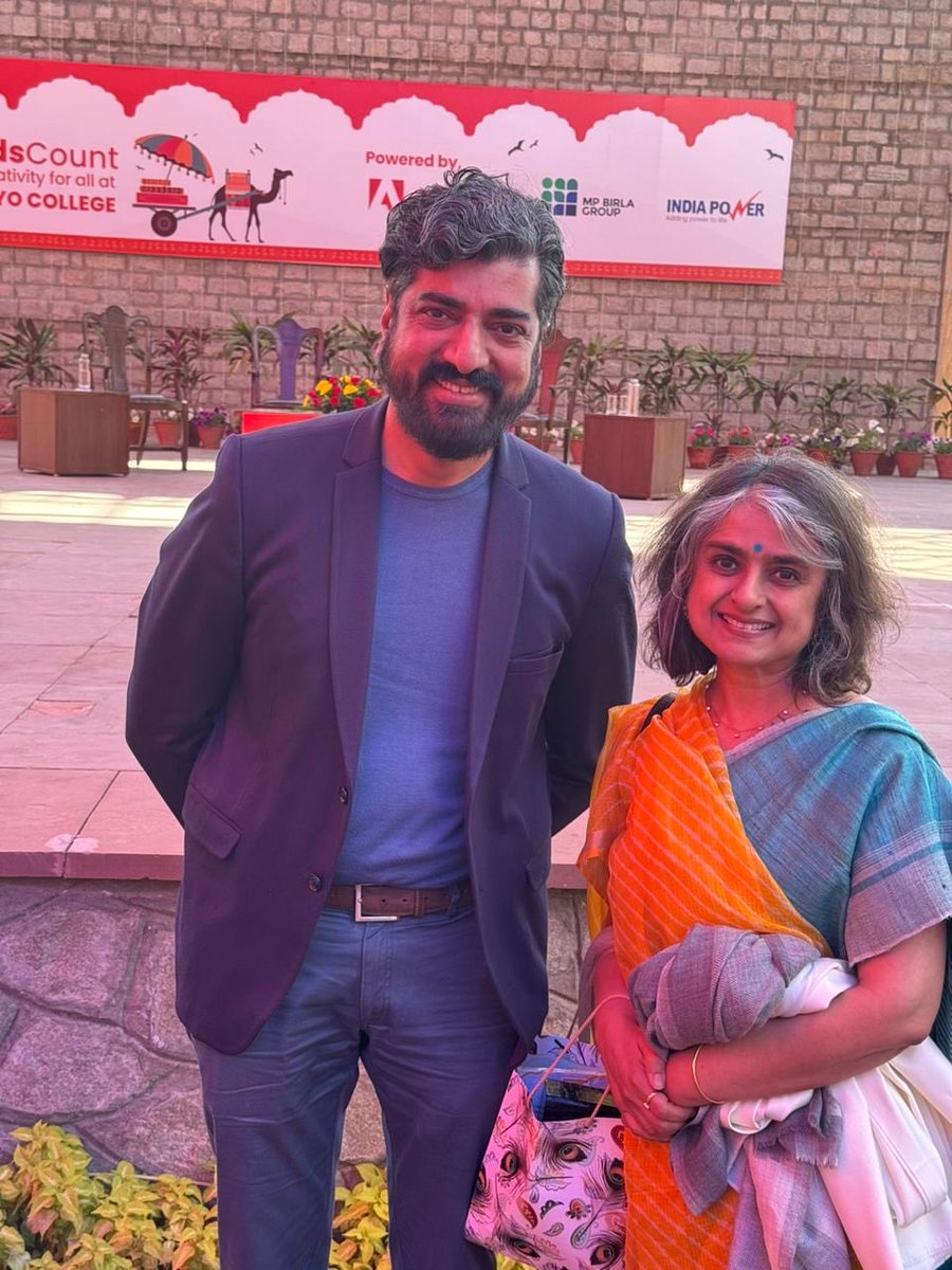 Such a joy to meet ⁦@SandeepUnnithan⁩ in person at ⁦@wordscount2024⁩ ! Thanks ⁦@AdvaitaKala⁩ for the opportunity to participate and share my perspective on #creativity and #education in the world of #AI