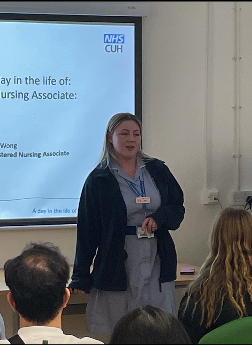 Amy one of our RNAs and is a true inspiration! Throughout her apprenticeship, and on qualifying, she helps to promote this fantastic role! Thank you Amy. Come join us @CUH_Careers by applying here by midnight tonight bit.ly/3UdHoPH