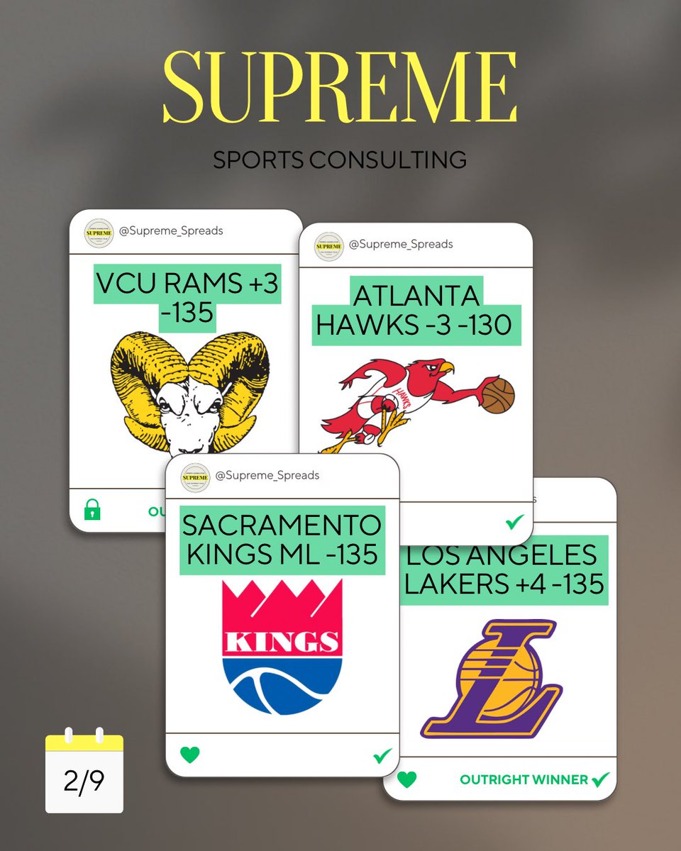 Supreme_Spreads's tweet photo. FRIDAY WAS A MONSTER NIGHT FOR THE SUPREME TEAM!!🚨🔥 MEMBERS ONLY CARD CLOSED THE DAY @ 4W - 0L COMPLETING THE IMMACULATE CLEAN SWEEP 🧹🔥!
https://t.co/6MrzjZnJD8 
#sportspicks #nba #ncaa #nfl #ncaaf #sports #nbapicks #freepicks #freepicksdaily #CollegeBasketball #Ncaambb #cbb https://t.co/K2x5juuib7