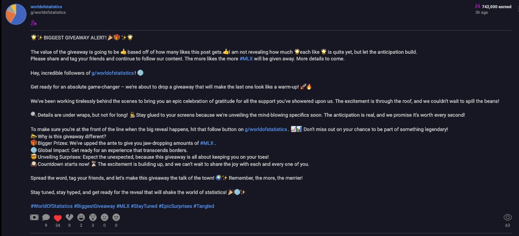 ZeAn_dromeda's tweet image. this is it! The Biggest give away ever . Only here #tangledcom #millionmillix #worldofstatistics 

tangled.com/c/b8ad3bae38b6…