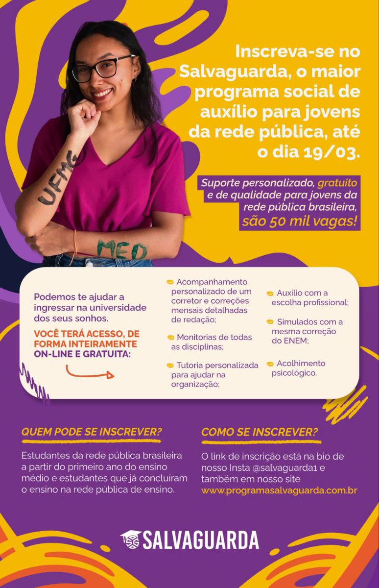 studyvinicius's tweet image. Galera, oportunidade única a todos os estudantes da rede pública (todos são chamados para o programa) compartilhem, para chegar em um número considerável de estudantes! Vamos se inscrever! #studytwt #studytwtbr