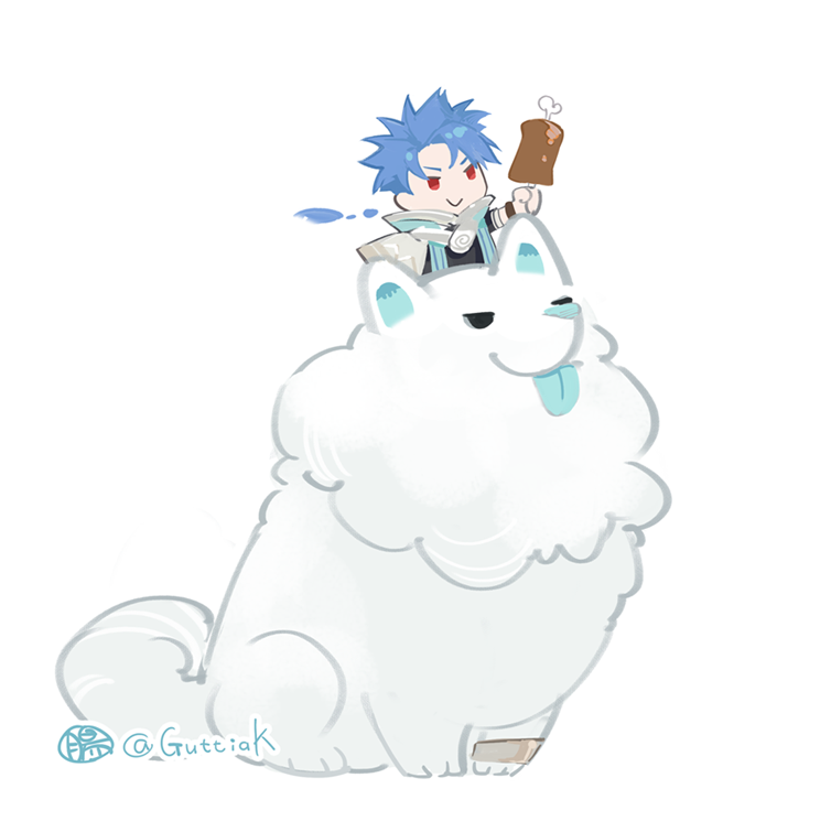 クー・フーリン 「Little Big Puppy 」|Kのイラスト
