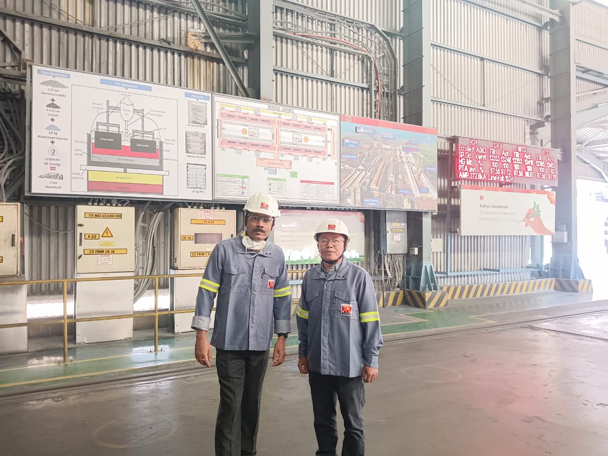 AnjanKu02751211's tweet photo. It was a wonderful visit to Odisha cluster of HINDALCO on 9th/10th Feb 2024. We saw few of the finest upstream and downstream facilities in Aluminium. This will embark an era of collaboration between YIL &amp; HINDALCO to fulfill the defence and aerospace requirements of India. https://t.co/DQB66GBNG6