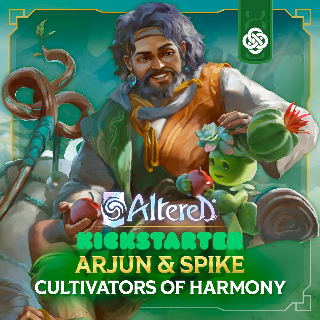 Altered_TCG's tweet image. Hero Rules &amp;amp; Lore #10

Let ARJUN &amp;amp; SPIKE(🌵) share to you their love of seeing everything that blooms and grows blossom into reality. Alongside them, reap what you’ve sowed. For the world is a garden that needs to be tended, and cared for.🌱

👉altered.gg/fr-fr/our-worl…