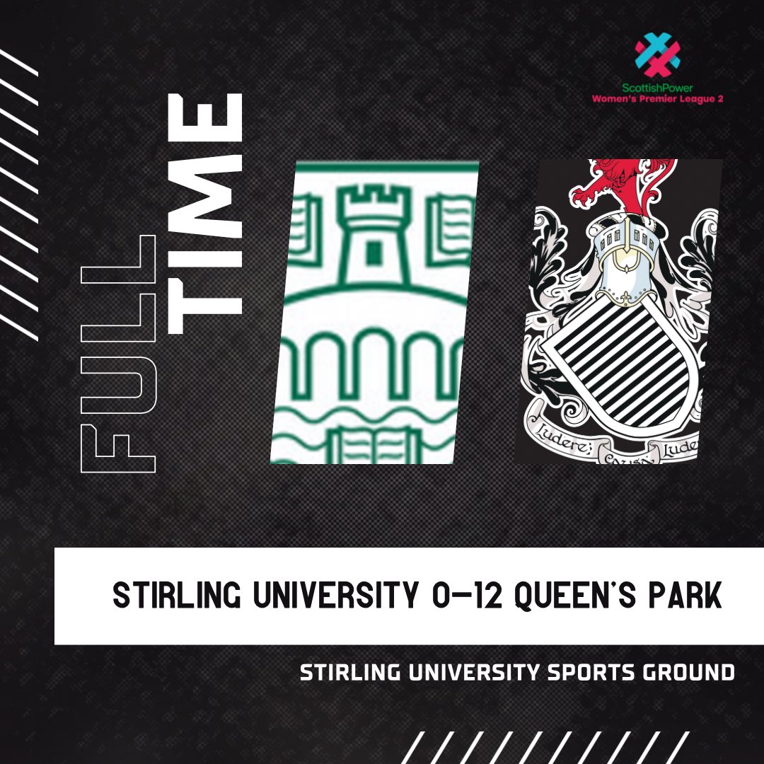 Dominance in Stirling. 

#TheSpiders 🕷️🕸️