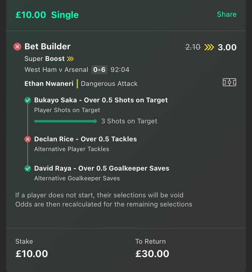 BettingArbs's tweet photo. Bet365 Super Boost

Declan Rice tackle right here whilst Soucek is in possession, sort it out..

LIKE / RETWEET to get this noticed ❤️🔄 https://t.co/vD8XIllsd2