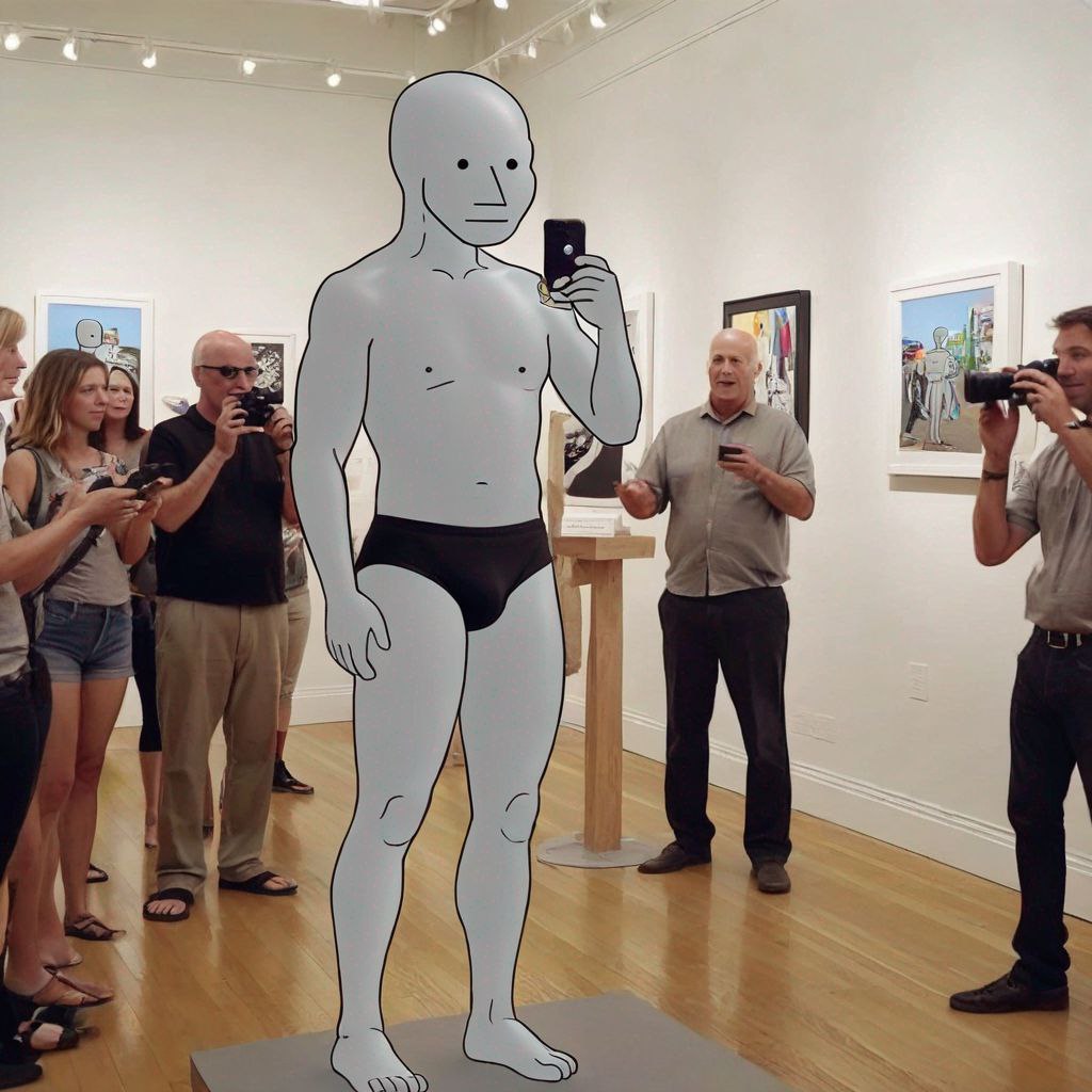 Tfw you walk into an art gallery and the people think you're the art

$NPC