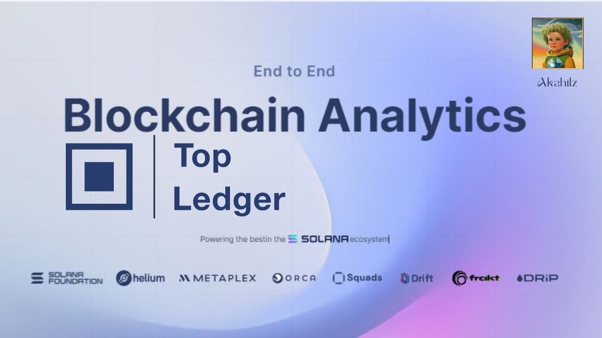 Akahilz2's tweet photo. Introducing Top Ledger: The Web3 Analytics Tool For Solana Teams
Ever heard about the Google Analytics tool for web2 research and marketing?
Well, #TopLedger capitalizes on this initiative and provides quality #web3 data on Solana programs/wallets.
Here's the gist ⏬ https://t.co/VIFFLGq8y1