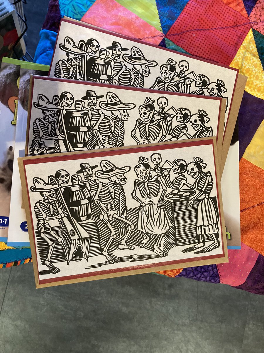 New Lino prints available at @workspacemanch !!
“Gran Jolgorio y Francachela de Todas las Calaveras”
There are only a few of them! Get yours soon!

#linoprints #skeletons #mexicandesign #joséguadalupeposada #dayofthedead #esqueletos #calaverasmexicanas #sugarskulls