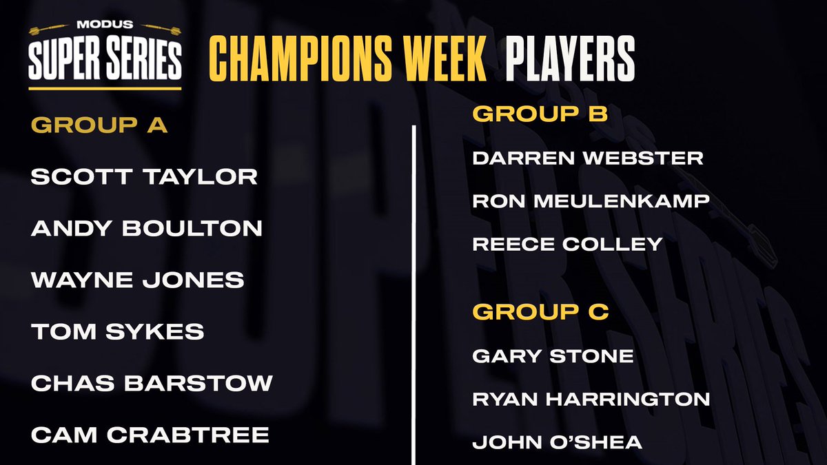 The Series 6 Champions Week Lineup Is HEREEEEEEEEE!!!!!🏆🏆🏆🏆 🤝Here are the 12 players that will compete for the ultimate prize of £20,000 and The Champions Week title ! 💰 📺 The action starts tomorrow at 9:30a.m.!⏳