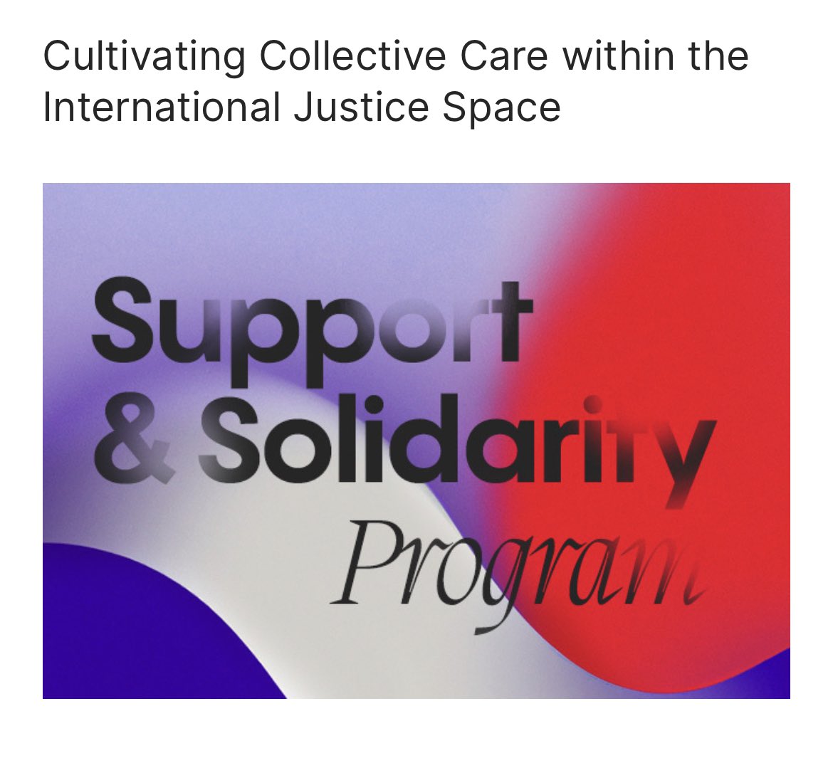 🌀practicing re-orientation & adaptation within @EJC_org, we have decided to re-open the call for participants for our 2024 Support & Solidarity offering. 🌊 find more information about the offering, our reasons for re-opening and how to register in the 🧵below: