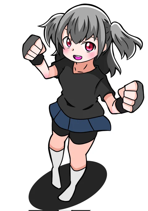  この子(アイコンキャラと同一人物)ですかねぇ…昔、手癖で描いたキャラです。 