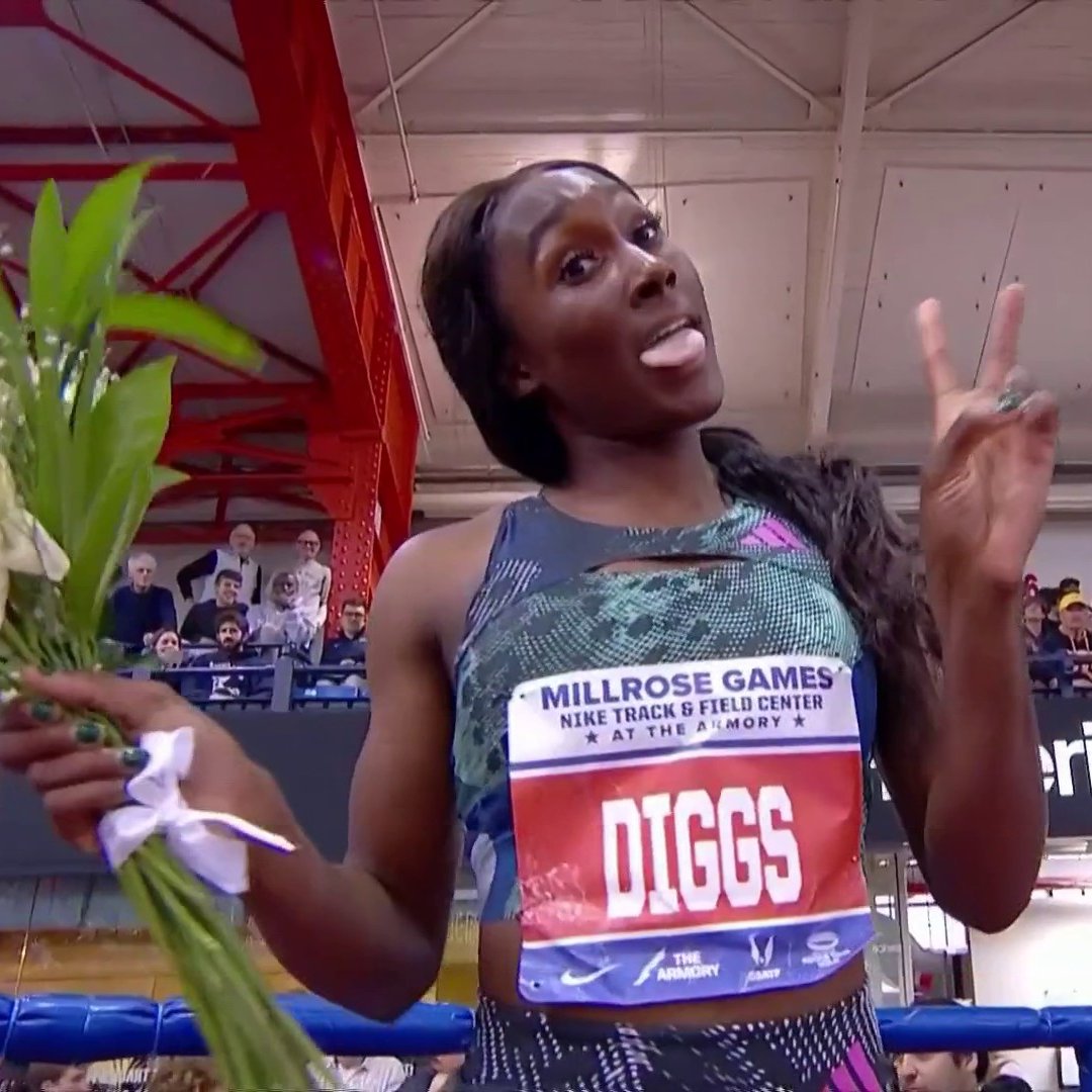 300m PBs for Diggs and Adeleke #MillroseGames 36.21🇺🇸Talitha Diggs (PB) 36.42🇮🇪Rhasidat Adeleke (PB) 37.40🇯🇲Leah Anderson 38.01🇯🇲Candice McLeod