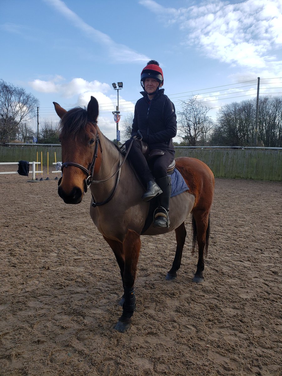 Riding Side Saddle today with the lovely Bear #HowISpentMySunday