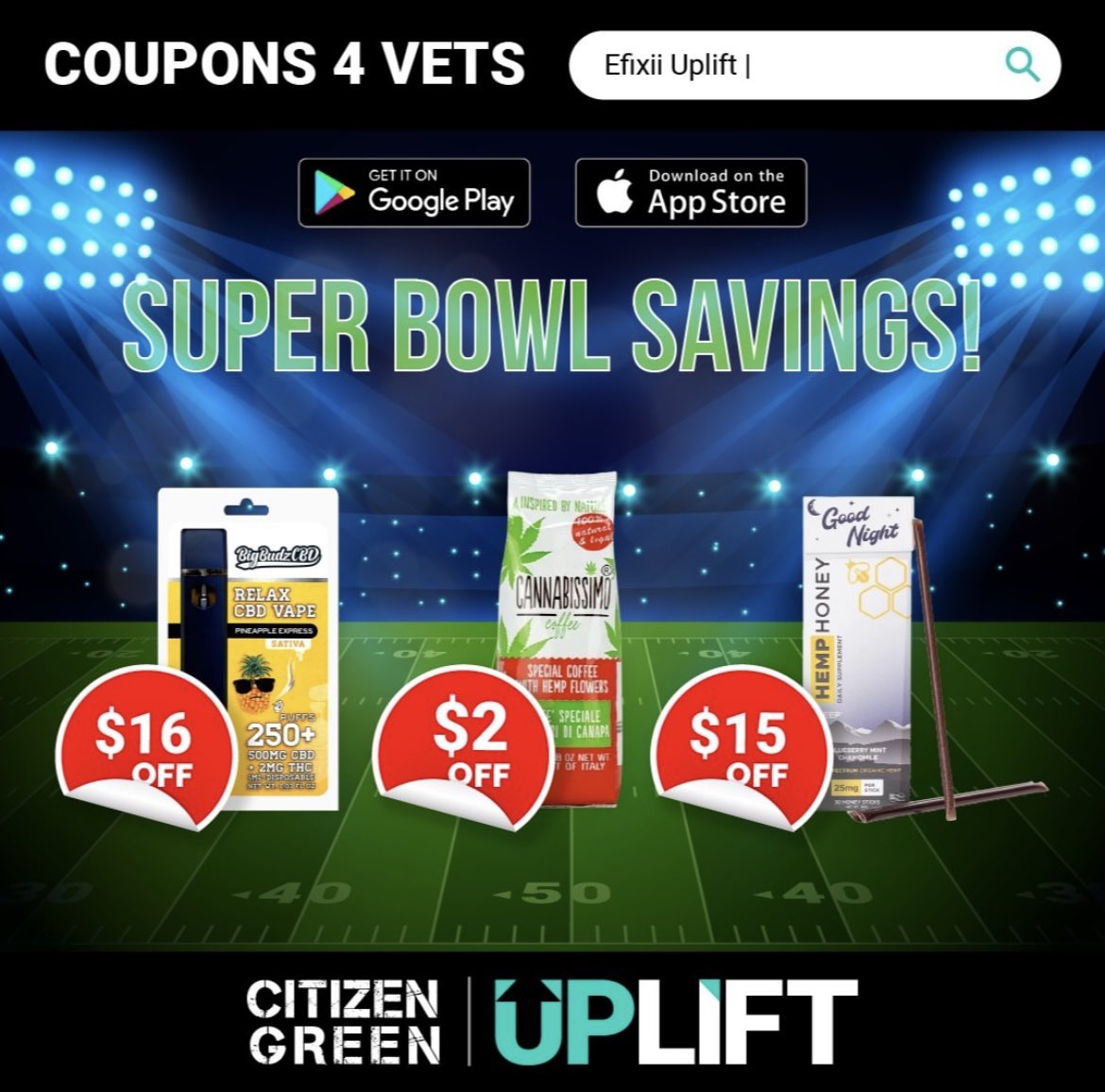 Cannabicoffee's tweet photo. Ready for the Super Bowl 🏈 🇺🇸 🇮🇹

Download for free UPLIFT on your Apple Store and Google Play 🤩 

Savings Savings Savings 😍🙌🏻

#VeteransWellness #ExclusiveSavings #JoinUplift https://t.co/BYlgEJtB7I  @CG4Veterans Efixii Blockchain 

#cbd #coffee #cbdcoffee #cbdcoffeelover https://t.co/kGjEyjEi73