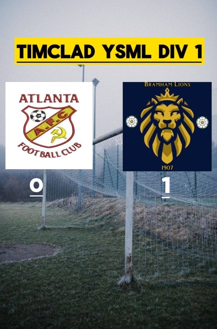 FT: <a href="/fc_atlanta/">Atlanta FC</a> 0-1 Bramham

GET IN!!! It's been a long time... but we're back to winning ways in the league! 💛💙

#upthebramham #sundayleague #grassrootsfootball