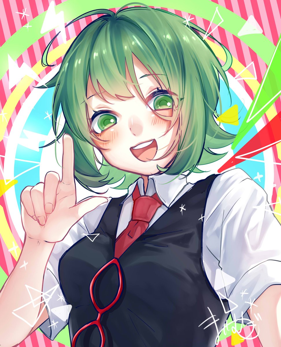 GUMI 「朝らくがきあげられないから10年前に描いたらくがきイラストとの比較でも置いておき」|まいむぎのイラスト