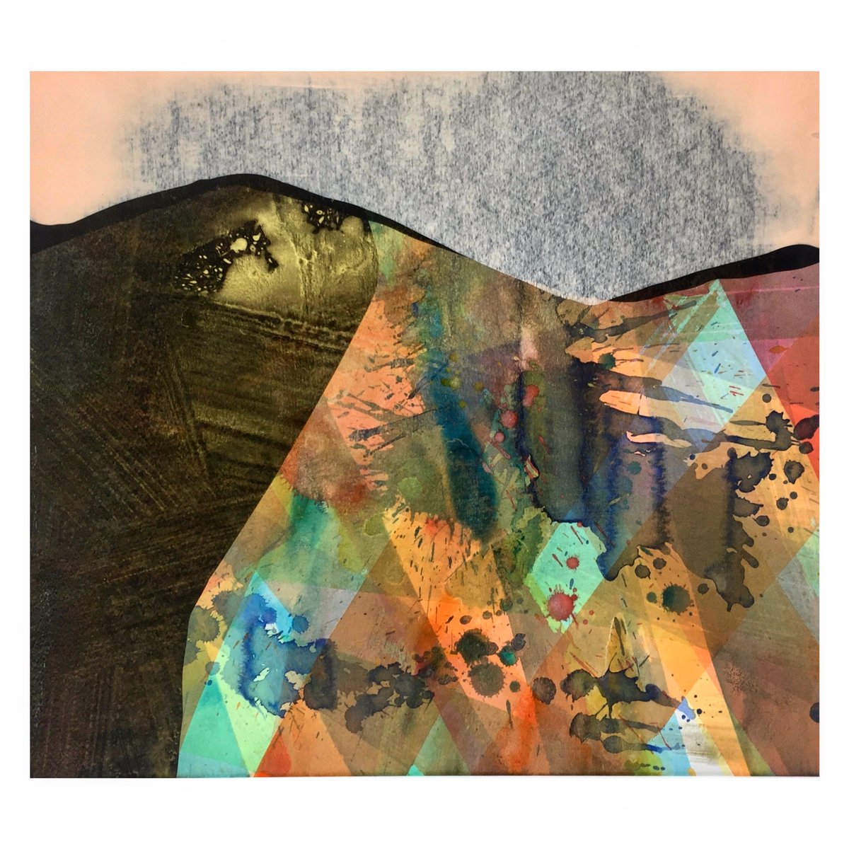 Bryniau-heulog
(19 x 17 inches acrylic on paper 2016)
elfynlewis.com