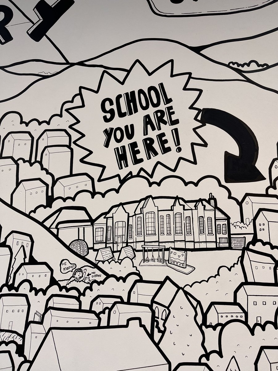 It's been an absolute pleasure working with the very talented Adam Briscoe! His wall art is stunning and so unique. 🎨📚😊