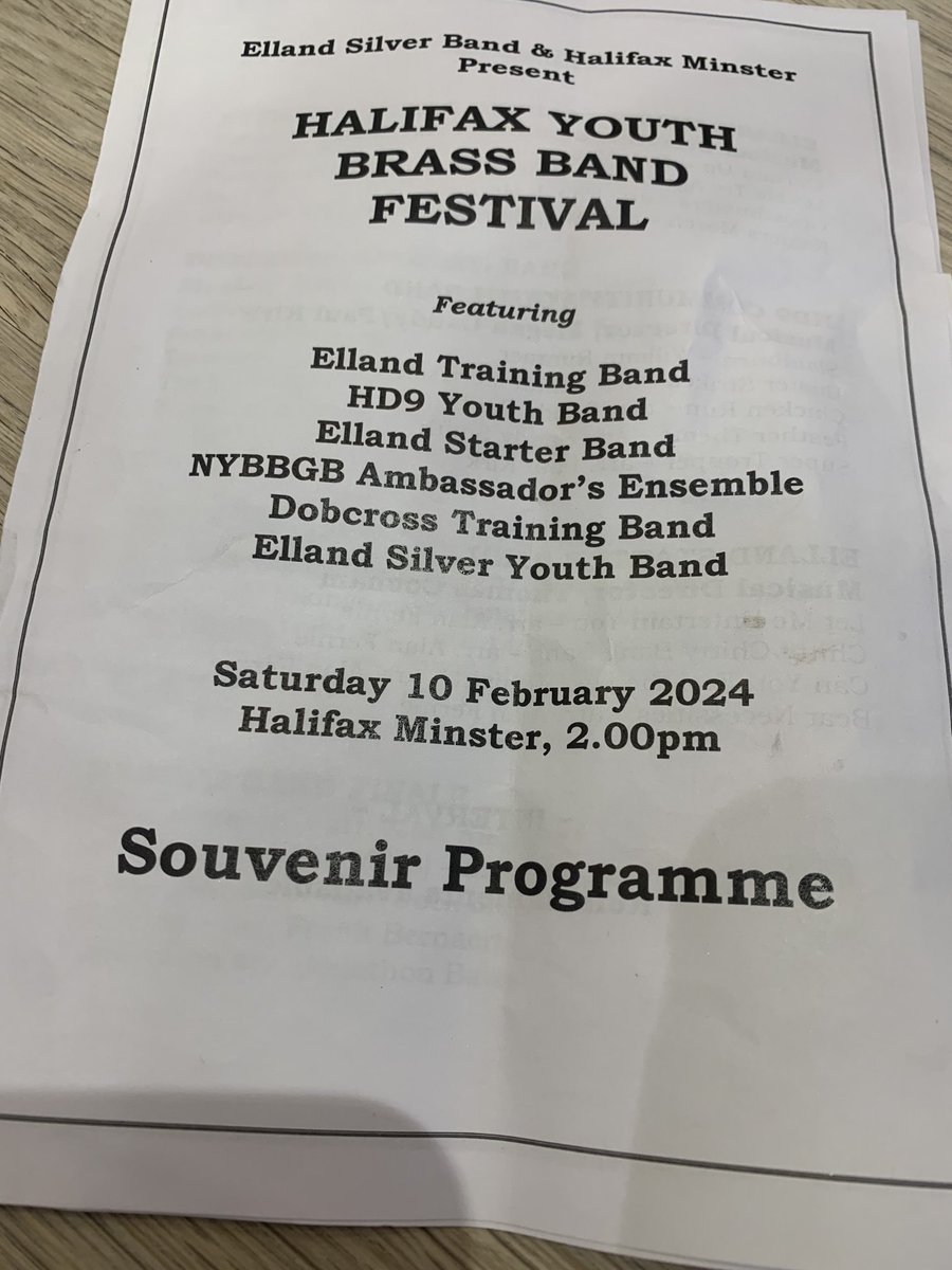 virginialloydDL's tweet photo. An honour to represent ⁦@LordLtWY⁩ at Halifax Youth Brass Band festival. Some talented 150 young people took part in this festival which showcased our amazing musicians. Huge thanks to Sam Harrison from ⁦@ellandband⁩ and ⁦@HalifaxMinster⁩ for organising it all. https://t.co/0evWhanjNQ