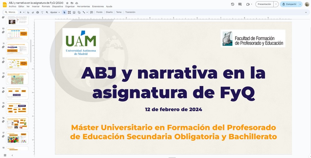 ProfaDeQuimica's tweet photo. Todo listo y preparado para mi ponencia de mañana en el Máster de Formación del Profesorado (de Física y Química) de la Facultad de Educación de la UAM. 🥰
Habrá #GameThinking, #narrativa, #ABJ y, como no puede ser de otra manera, #rolenlasaulas.
@FaculEDUAM @agollerizo https://t.co/tlslGxOsmS