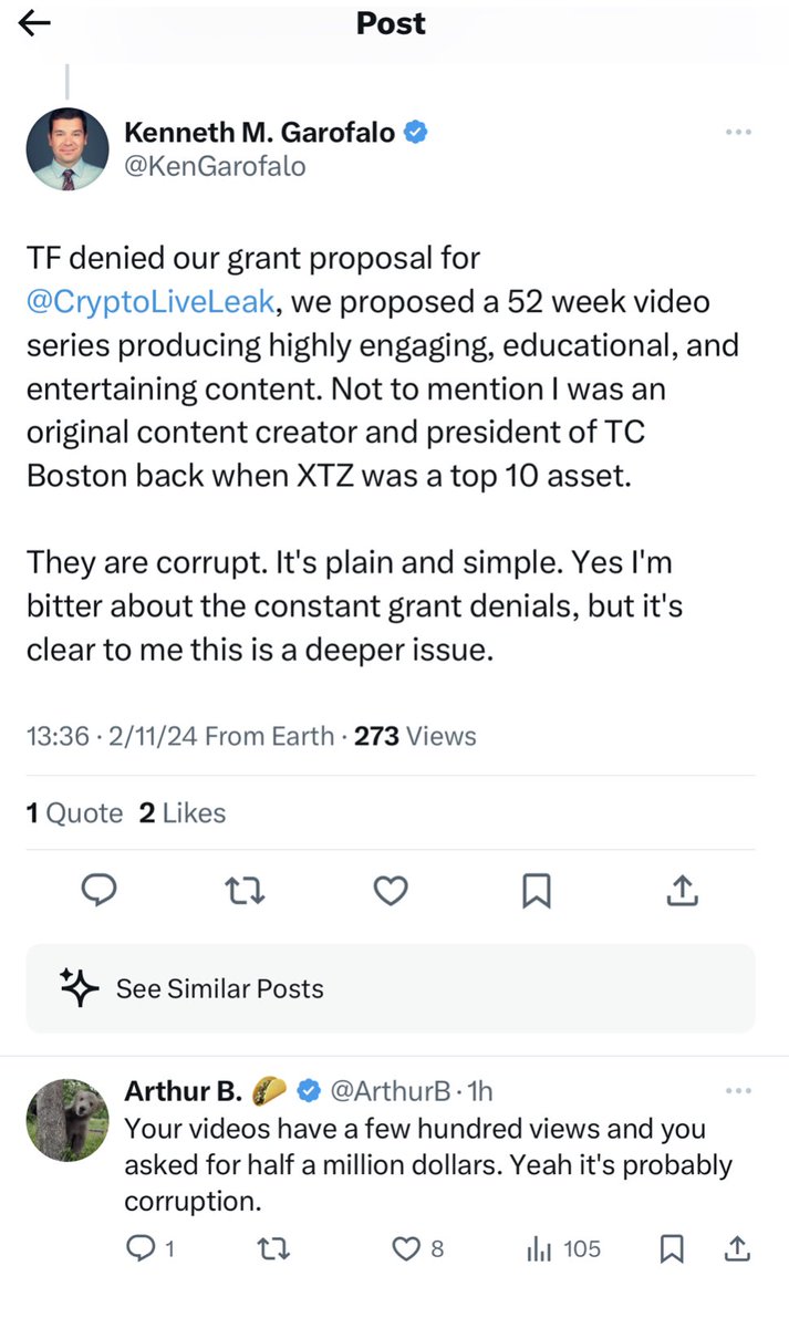 How much money did #tezos foundation buy your wifes company ?