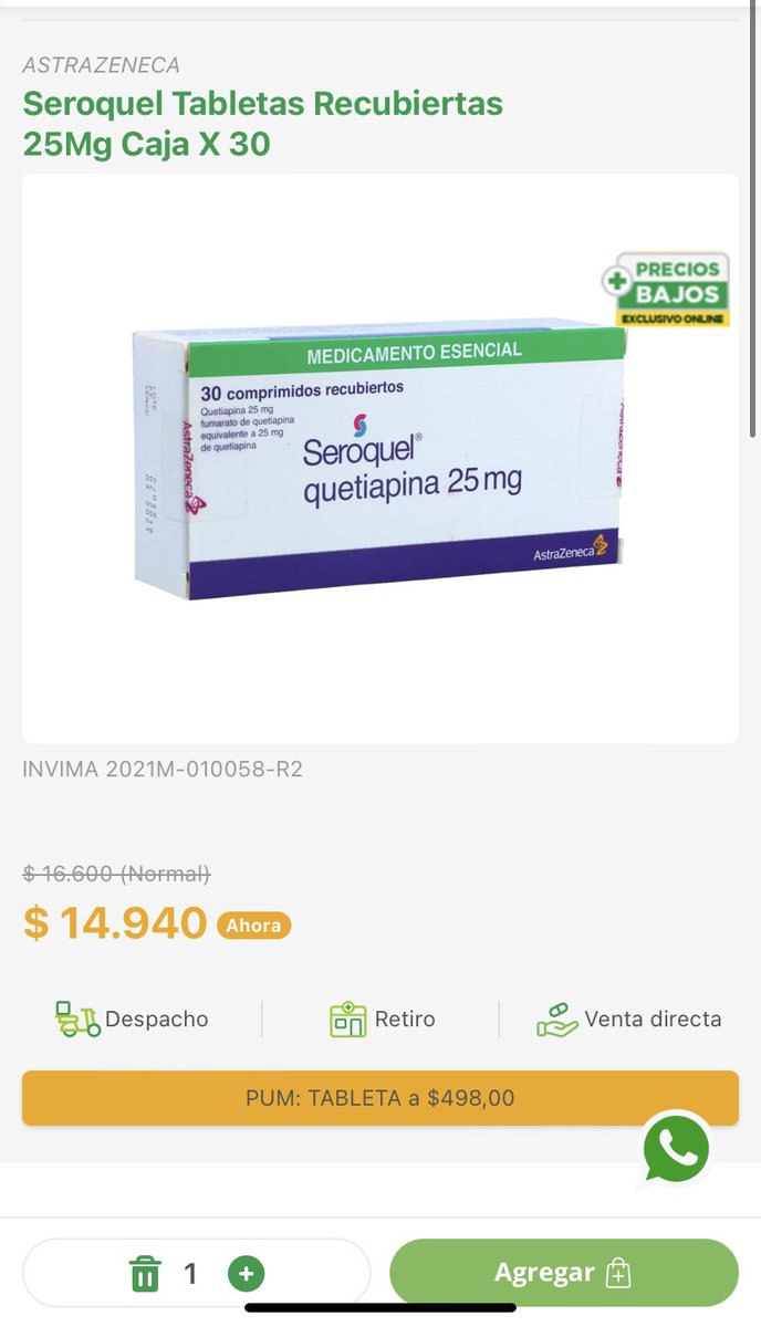lc1893's tweet photo. @epssura 
Cómo es posible que cobren más cara la cuota moderadora del medicamento, que lo que el medicamento vale en el mercado. No tiene sentido. https://t.co/NTIxV9DOsu