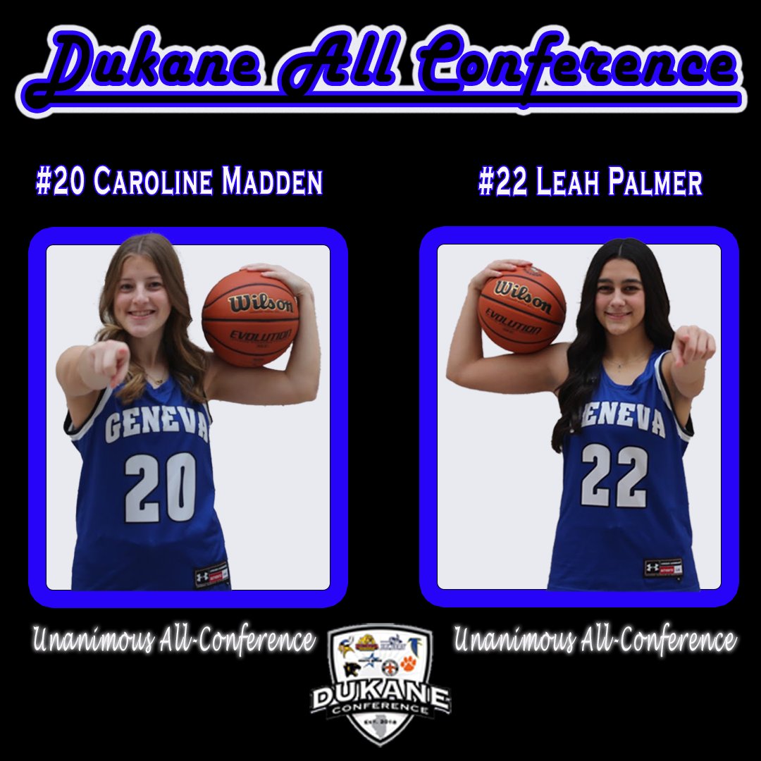 GHS Girls Basketball (@ghs_girls_bball) on Twitter photo Congratulations to Caroline and Leah on being named to the DuKane All Conference Team. We are so proud of you and all you bring to this team and program πππ!!! <a href="/GHS_ILathletics/">Geneva HS Athletics</a> <a href="/Geneva304/">Geneva CUSD 304</a> <a href="/GFBBP/">Vikings Basketball</a> <a href="/GHSportsBooster/">GHS Sports Boosters</a> Congratulations to Caroline and Leah on being named to the DuKane All Conference Team. We are so proud of you and all you bring to this team and program πππ!!! <a href="/GHS_ILathletics/">Geneva HS Athletics</a> <a href="/Geneva304/">Geneva CUSD 304</a> <a href="/GFBBP/">Vikings Basketball</a> <a href="/GHSportsBooster/">GHS Sports Boosters</a>