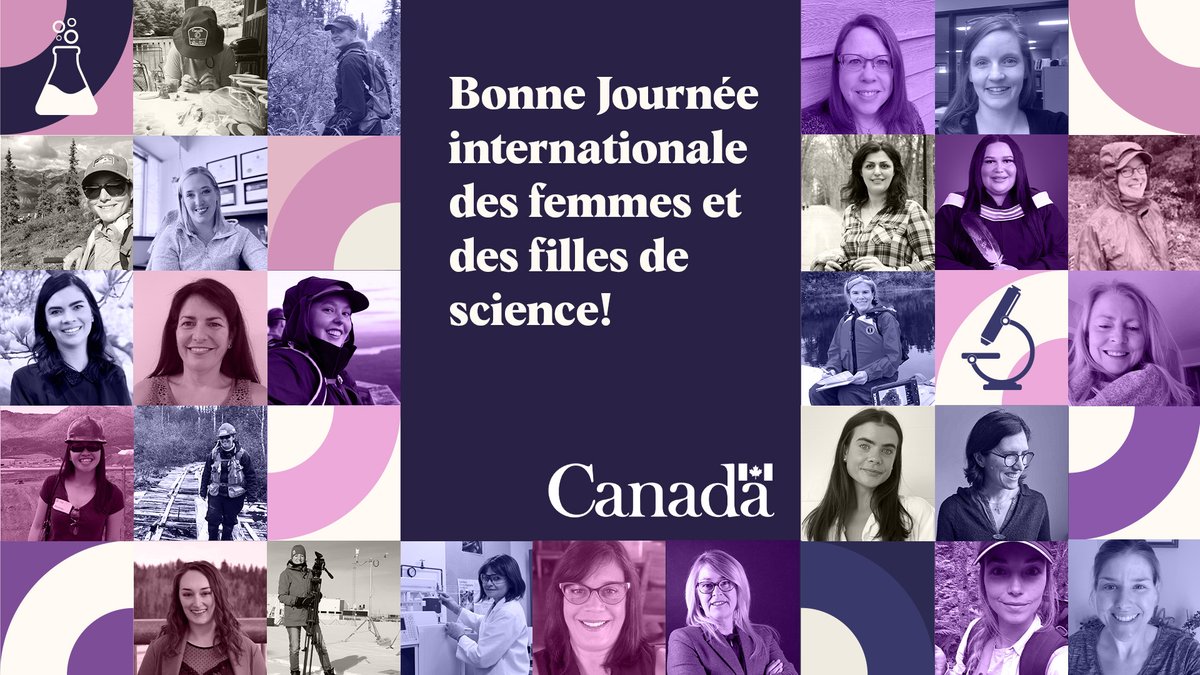 ScienceRNCan's tweet image. Bonne Journée internationale des femmes et des filles de science! C’est une grande joie pour nous d’avoir mis à l’honneur tant de femmes en science et en soutien à la recherche à @RNCan cette année. 

#ScienceInclusive #JournéeInternationaleDesFemmesEtDesFillesDeScience