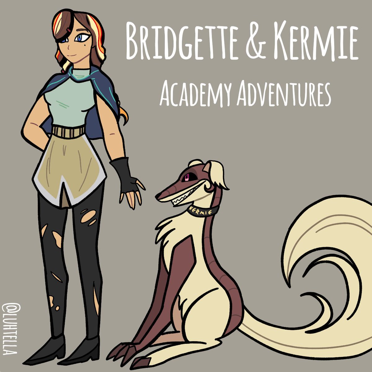 Finished Academy Adventures design of Bridgette and Kermie

Academy Adventures is owned by @/TeiahnFrost 

#LeagueOfLegendsOc  #AcademyAdventures