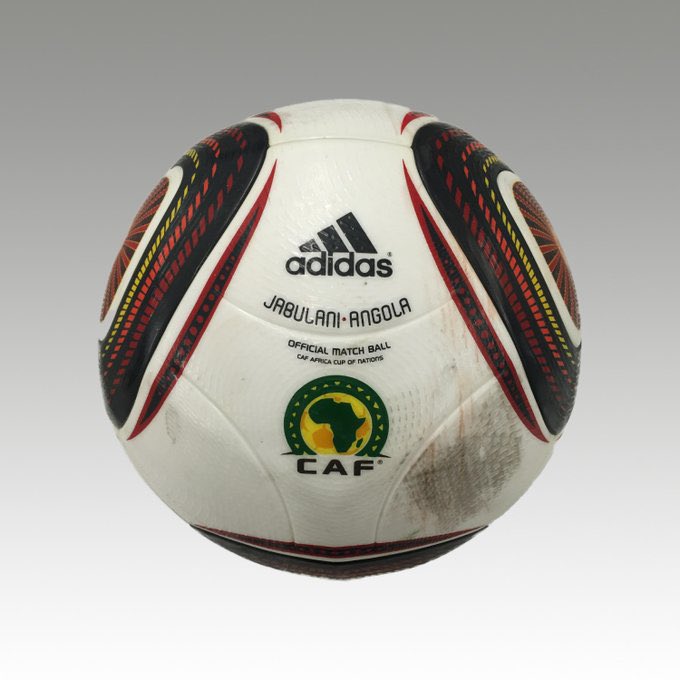 MuseumsInAfrica's tweet photo. 4. The famous “Adidas Jabulani” ball used at the 2010 Africa Cup of Nations where Egypt crowned themselves champion for the 7th time with a 1-0 win over Ghana in the final – a record.

#AFCON2023 https://t.co/sW6LOX7DxD