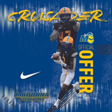 Blessed and excited to receive an official offer from Madonna University ‼️ . @HC_Gonzalez_ @CoachWillGHHS @coachmedina55 @ecard6568 @BrettGuminsky
