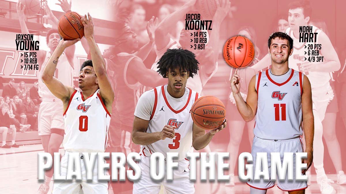 GVVikingMBB's tweet image. Players of the game from last nights thrilling win vs Culver Stockton - So. Guard Jaxson Young @JaxsonYoung1 | Jr. Forward Jacob Koontz @jay_5k | Sr. Guard Noah Hart @NoahHartx1 |

We are back in action Wednesday night at Clarke!