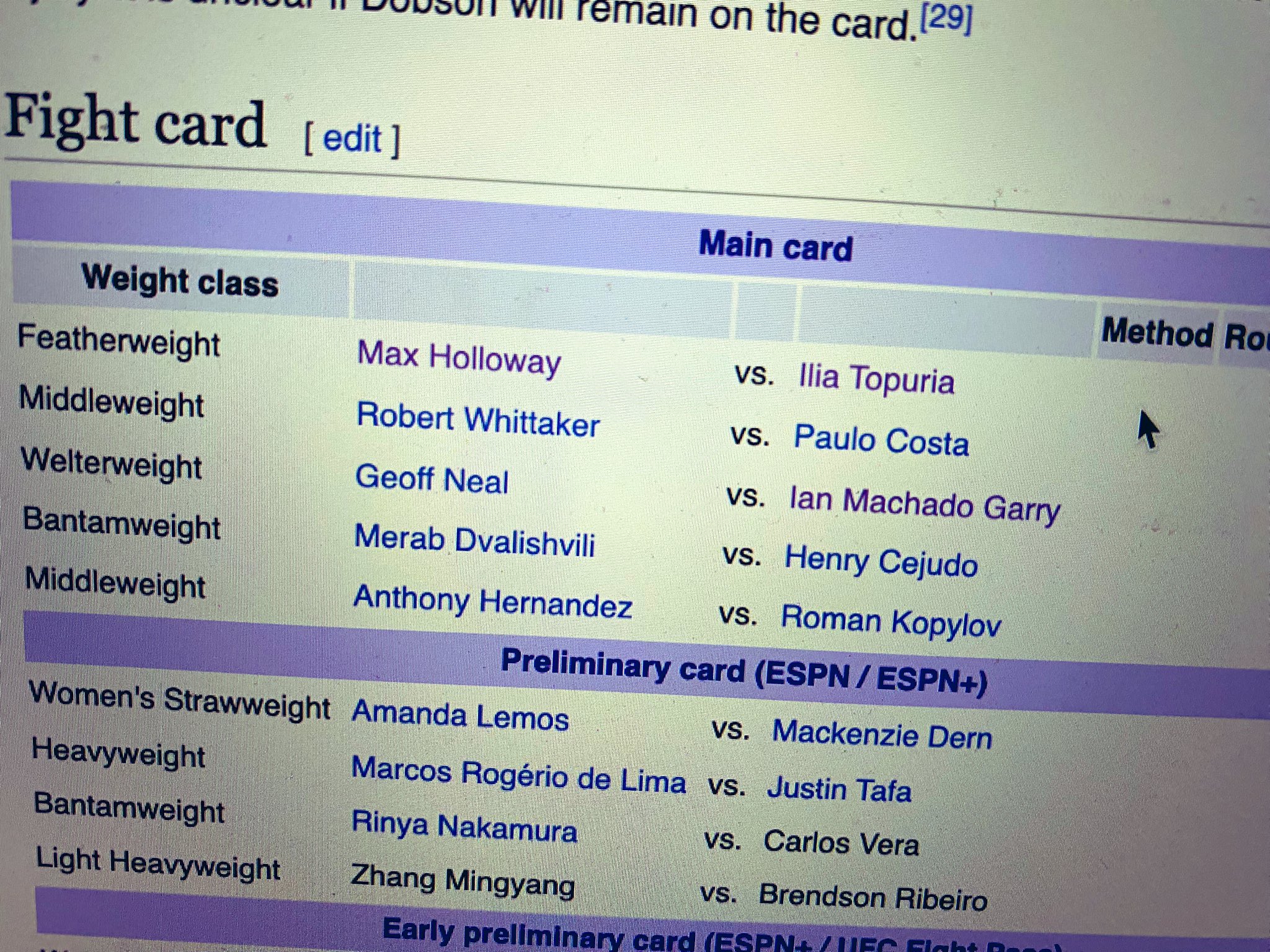 Ufc 2024 schedule wiki klara michell