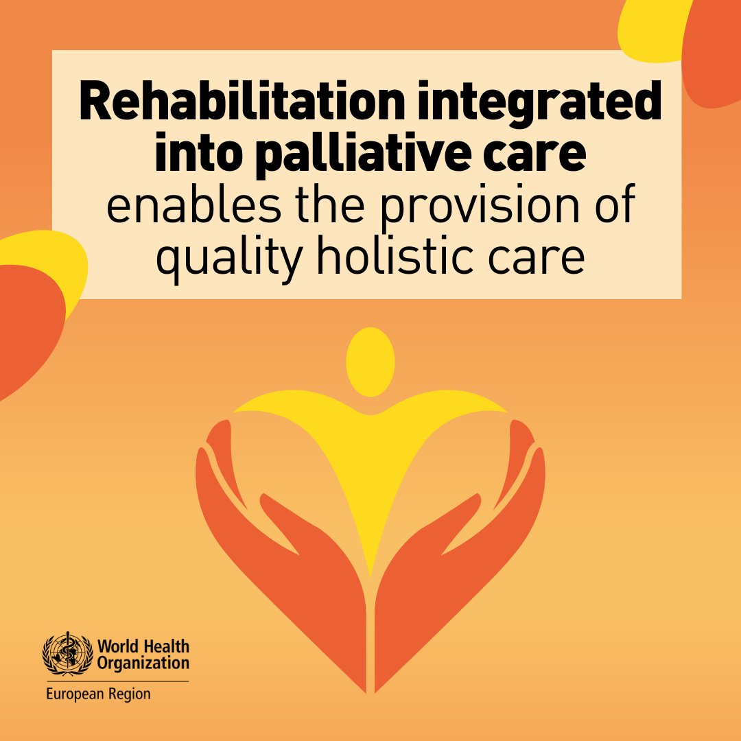 Integrating #rehabilitation into palliative care is a game-changer for people with life-limiting conditions. It goes beyond addressing physical needs, embracing their emotional well-being to ensure quality care, comfort & dignity throughout the journey. bit.ly/rehabandpallia…