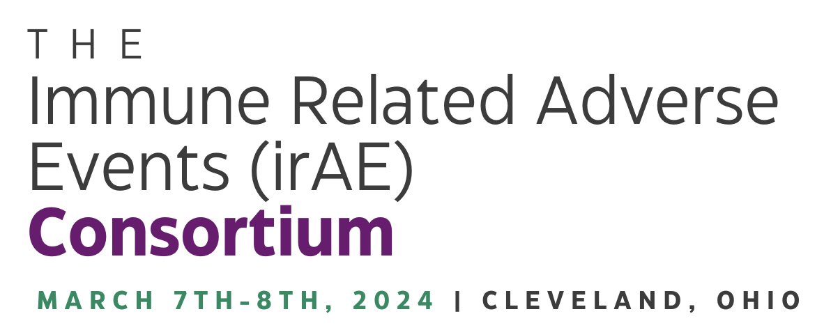 It's kick off time 🏈 In honor of our amazing patients who have navigated irAEs through the years, the irAE Consortium is finally here: ghlf.org/irae-consortiu… Inaugural thinktank for all irAE focused medical subspecialties and patient advocates +CME conference +Launch Dinner