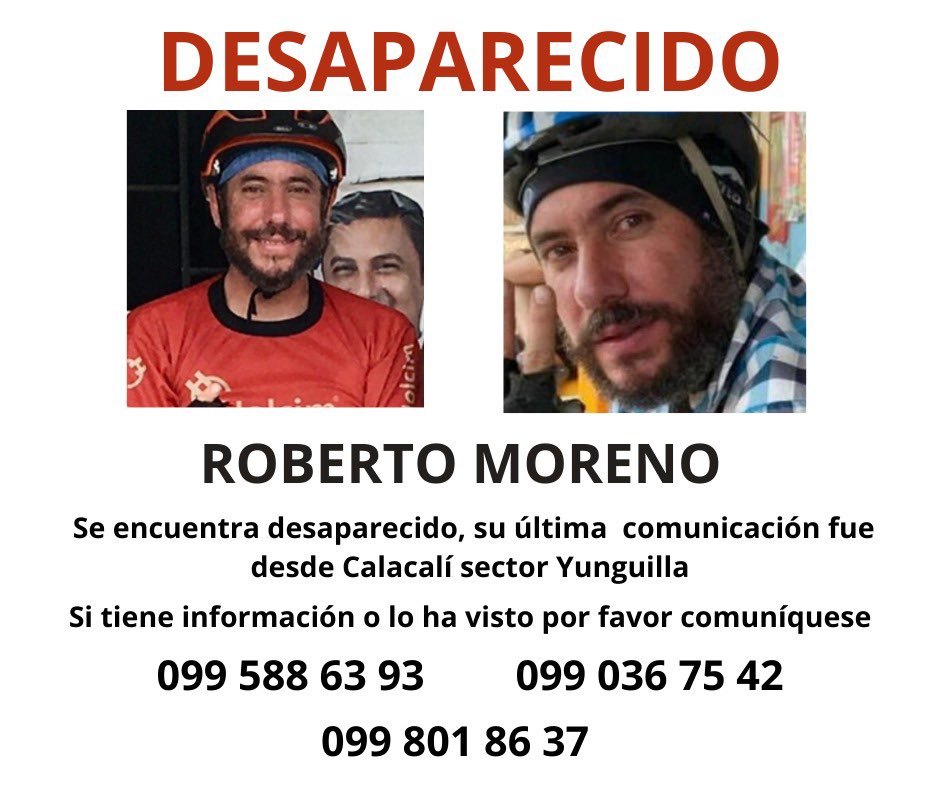 🛑‼️ No sabemos nada de Roberto desde el 17 Enero. POR FAVOR AYÚDENNOS A ENCONTRARLO.
SU AYUDA CON UN RT TODOS ESTAMOS DESESPERADOS BUSCÁNDOLO.