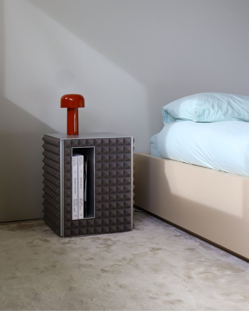 Originally designed as a bedside companion, this side table brings an underground flair to any corner. 

Studio Side Table by Saintleo

#designwanted #design #furnituredesign #productdesign #sidetable #acousticfoam
