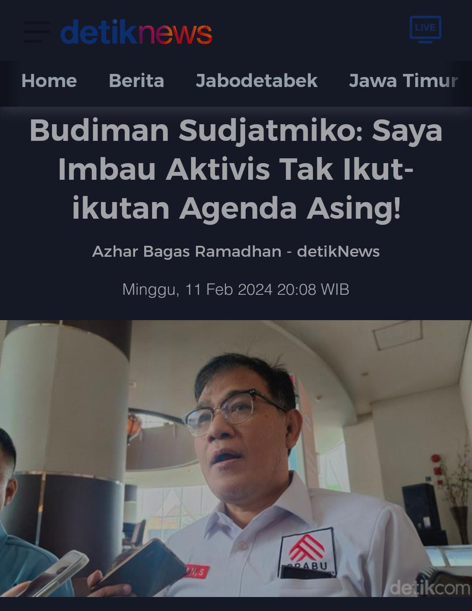 Kelakuan PS nular ke Budiman.